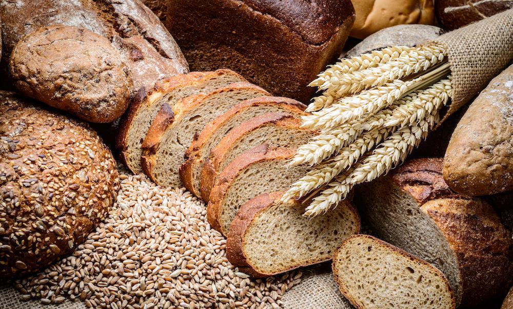 whole grains and bread