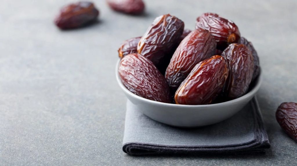 Dates on a bowl
